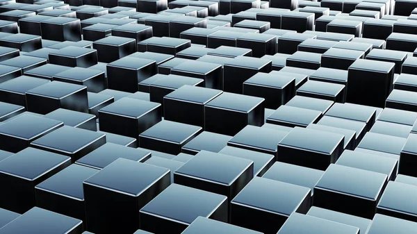 Kuberna array som abstrakt 3d bakgrund — Stockfoto