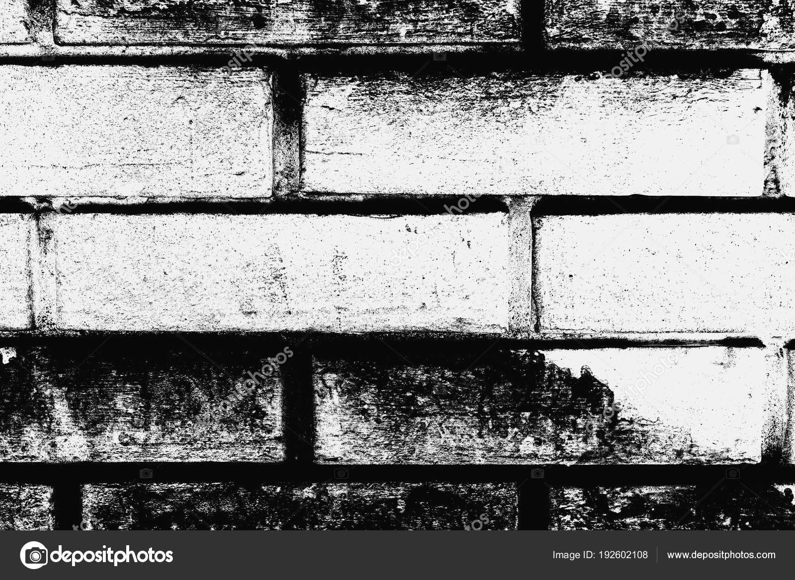 black and white brick