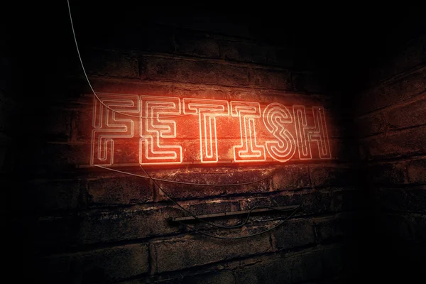 Fetish neon segno — Foto Stock