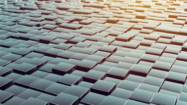 Metal küpleri dizi 3d arka plan olarak