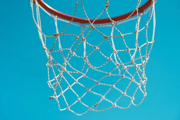 Canestro Basket Con Rete Immagine Minimalista Astratta Con Messa Fuoco — Foto Stock