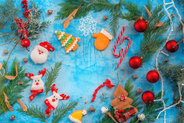 Christmas holiday decoration with copy space — Stock Photo, Image