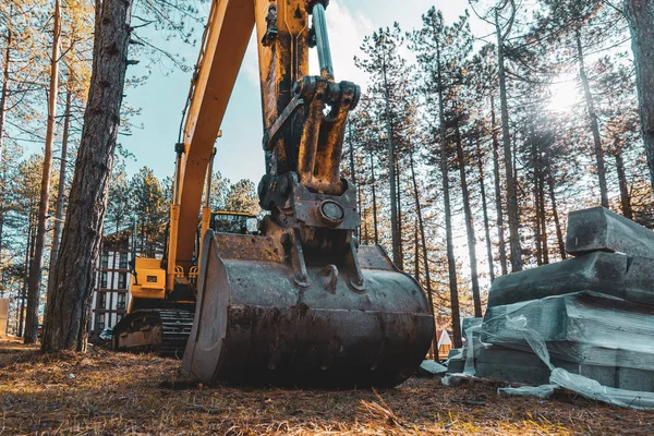 Excavadora draga maquinaria de construcción — Foto de Stock