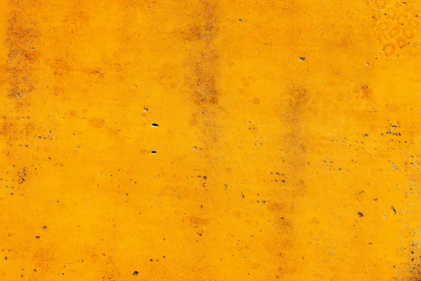 Geel beschilderd betonnen vloeroppervlak als achtergrond — Stockfoto