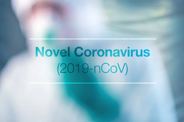 Novel Coronavirus 2019-nCoV concept — Stok Foto