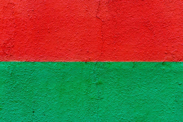 Красная и зеленая поверхность стены — стоковое фото