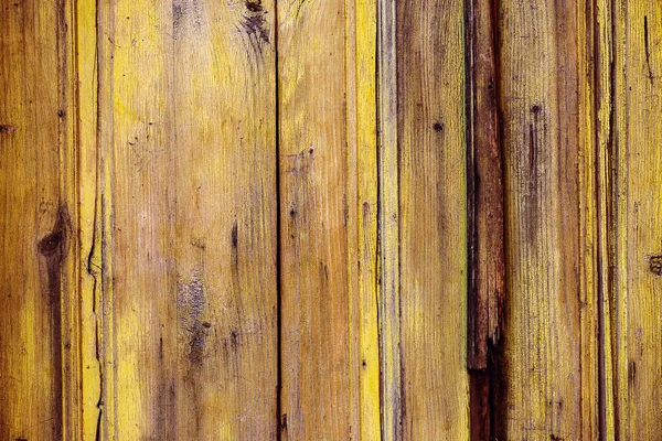 Hintergrund der chaotischen schäbigen gelben Holzoberfläche Textur — Stockfoto