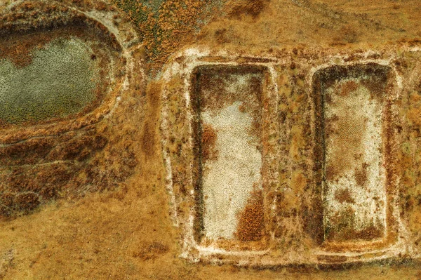 Étangs d'élevage de poissons secs vue aérienne — Photo