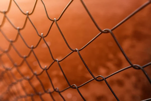 Chain link fencing, selective focus — Stock Photo, Image