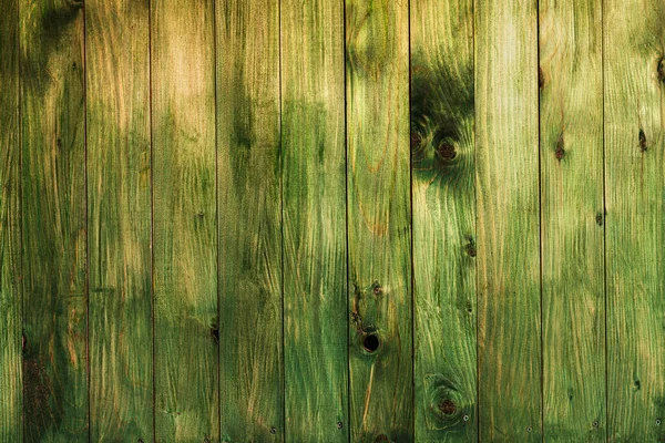 Green planks wall, grunge abstract background — Stock Photo, Image