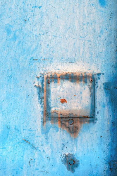 Detalle metálico resistido de la puerta industrial — Foto de Stock