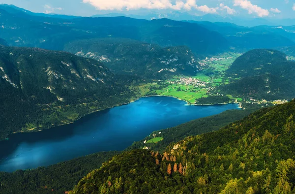 슬로베니아에서 여름에 수있는 호수의 Vogel 산에서 수있다 — 스톡 사진