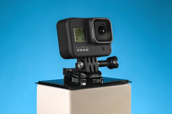 Novi Sad Serbia February 2020 Gopro Hero Black Action Camera — Stock Photo, Image