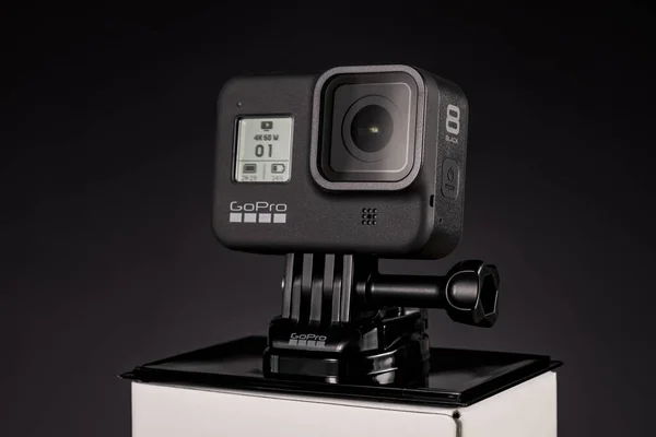 Novi Sad Serbia February 2020 Gopro Hero Black Action Camera — Stock Photo, Image