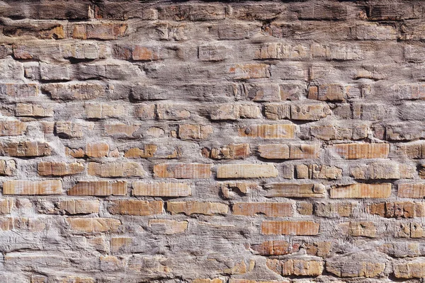 Fondo Pared Ladrillo Rústico Día Soleado Con Duras Sombras Luz — Foto de Stock