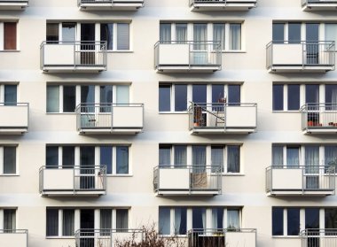Balkonlu Daire konut bloğu parçası