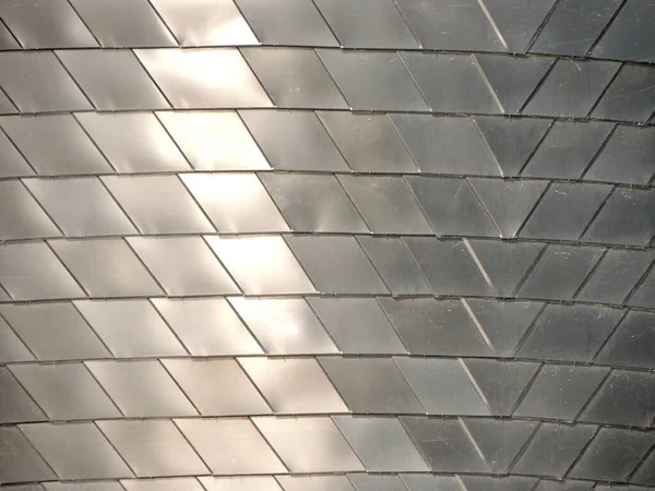 Surface Made Shiny Metal Plates Background — Stock Photo, Image