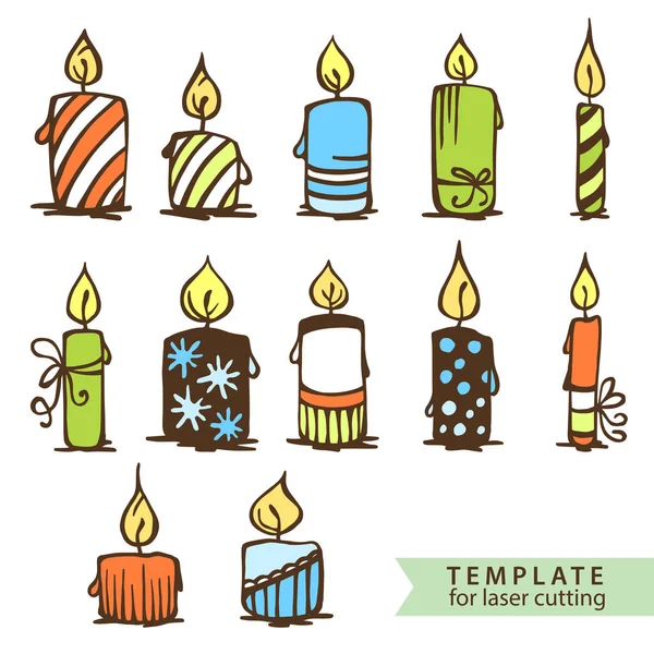 Christmas Candle Template