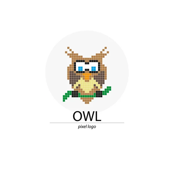 Πρότυπο Σχεδιασμού Pixel Λογότυπου Πουλιών Εικονίδιο Έννοιας Λογότυπου Εικονογράφηση Διανύσματος — Διανυσματικό Αρχείο