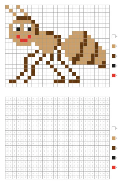 Crianças Página Para Colorir Pixel Para Colorir Formiga Dos Desenhos —  Vetores de Stock