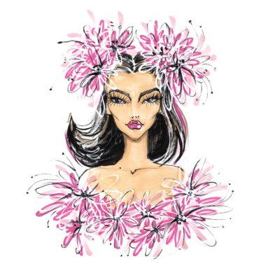 Çıtır genç bir kızın portresi