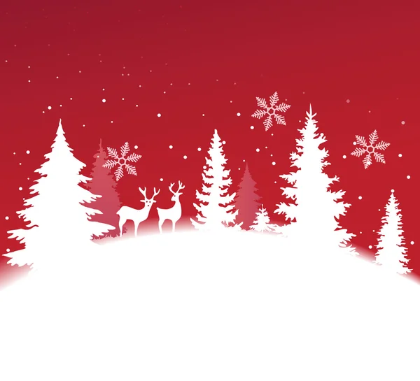Christmas natur bakgrund — Stock vektor