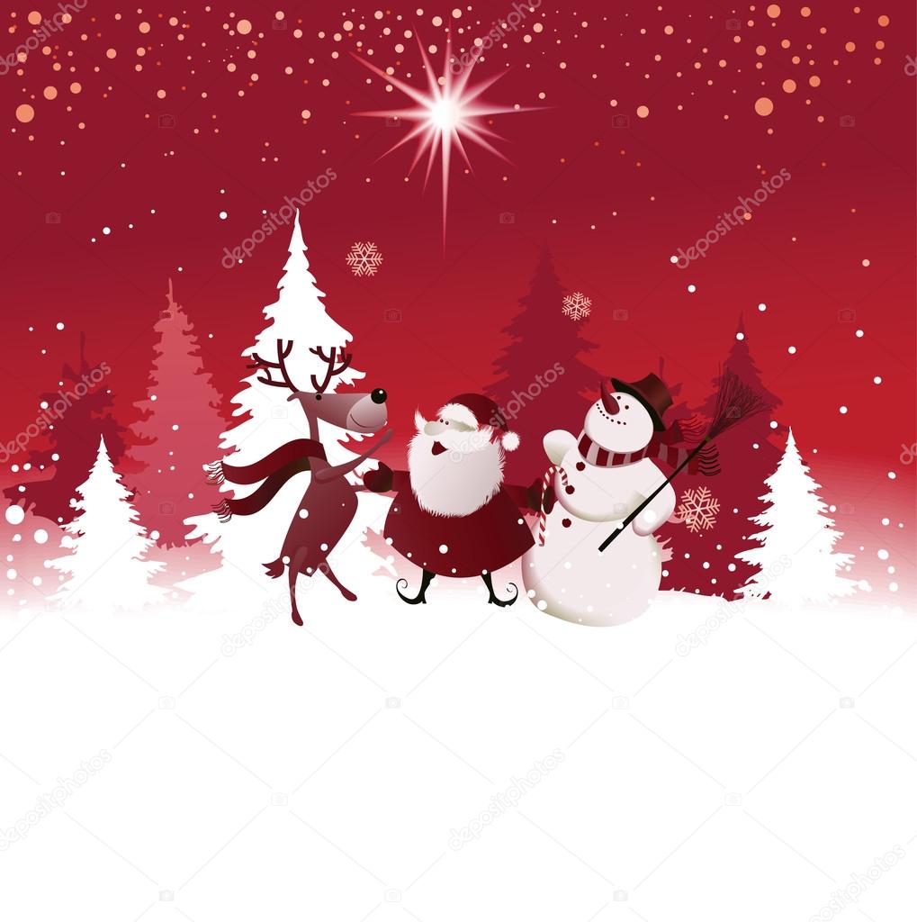 Lustige Weihnachten Hintergrund — Stockvektor © agnieszka #125922832