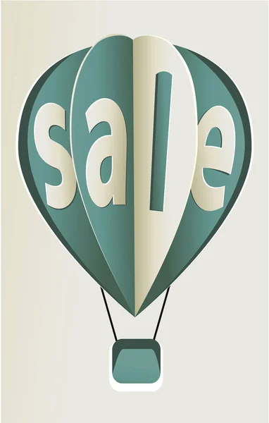 Verkauf Luftballon-Symbol — Stockvektor