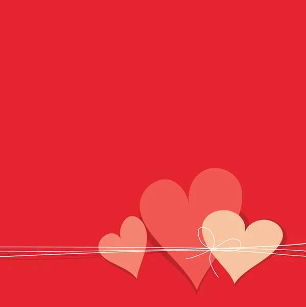Валентины любят сердца — стоковый вектор