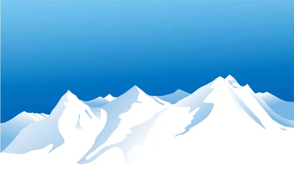 Invierno montañas fondo — Vector de stock