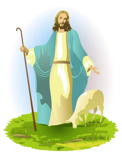 Opgestane Jezus Christus — Stockvector