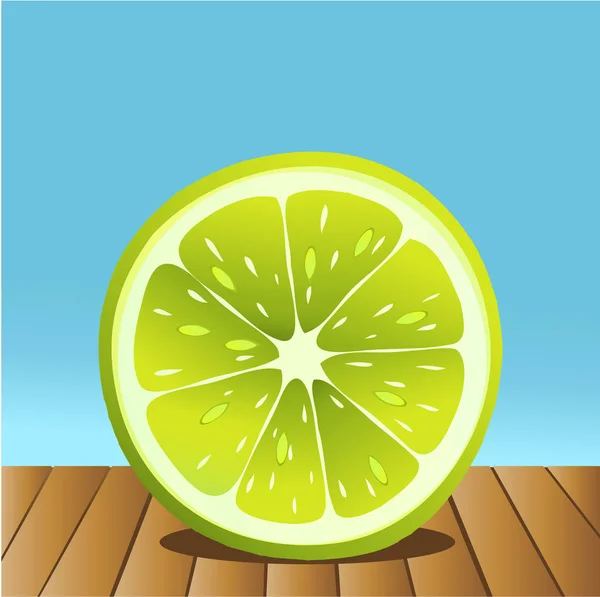 Summer lime fruit — Stock Vector