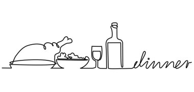 Akşam yemeği menüsünde Tablo