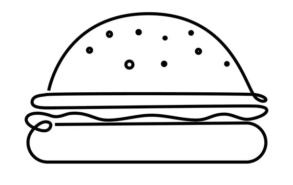 Stora hamburgare koncept — Stock vektor