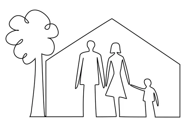 Sécurité du foyer familial — Image vectorielle