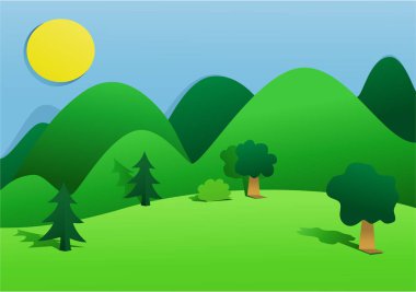 Yeşil ülkenin peyzaj