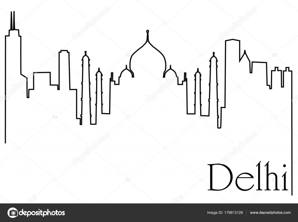 Hand drawn sketch of Humayuns Tomb at New Delhi in vector illustration  Historical place in New Delhi India Stock Vector  Adobe Stock