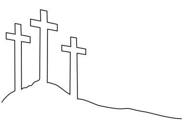 Paskalya çapraz bir çizgi çizme