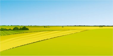 Yeşil alanlar ile kırsal manzara