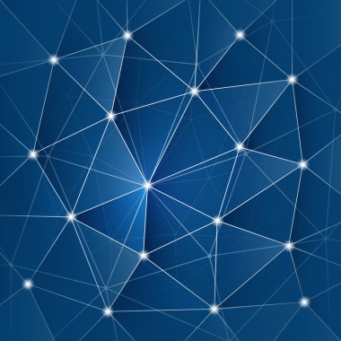 Modern en az dijital ağ bağlantıları, teknoloji arka plan yaratıcı tasarım şablonu soyut