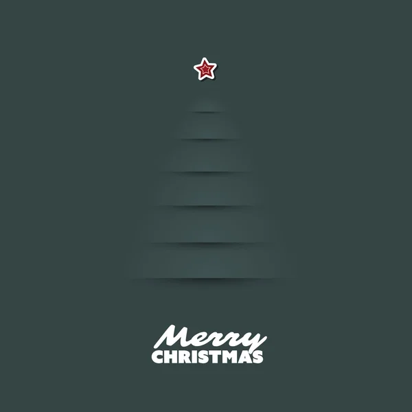 현대 추상 크리스마스 인사말 카드 크리스마스 트리 배경 디자인 — 스톡 벡터