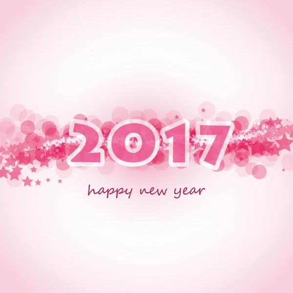 Carte de Anul Nou, copertă sau șablon de fundal 2017 — Vector de stoc