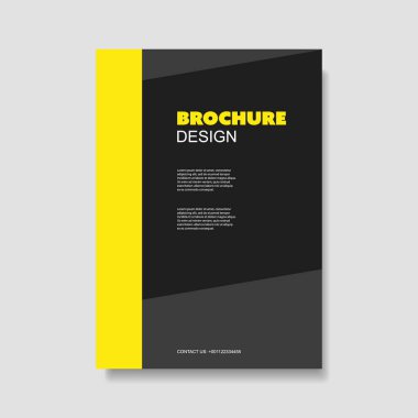 Modern broşür tasarım şablonu 
