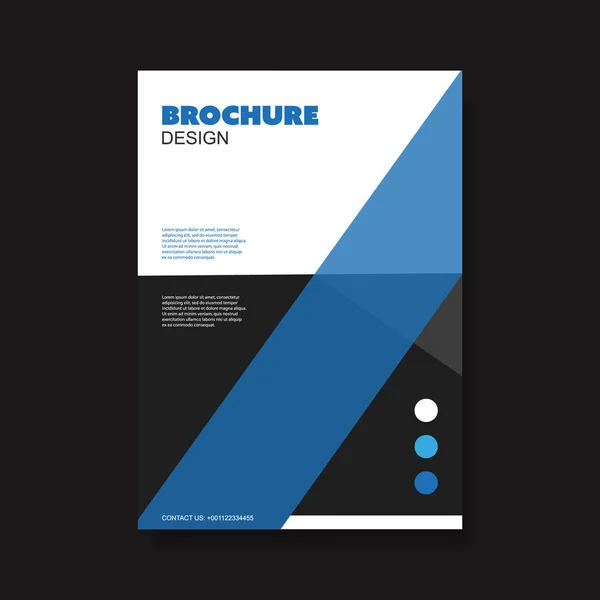 Modern Brochure Design Template — Stock Vector