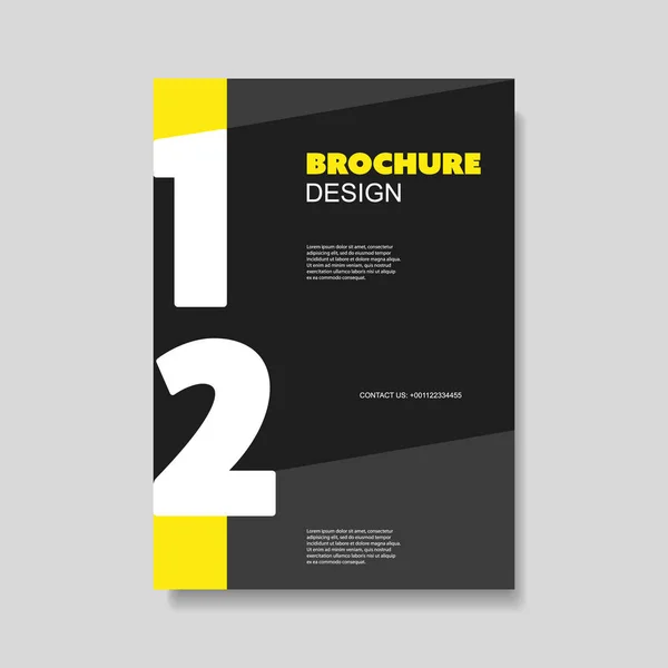 Modèle de conception de brochure moderne — Image vectorielle