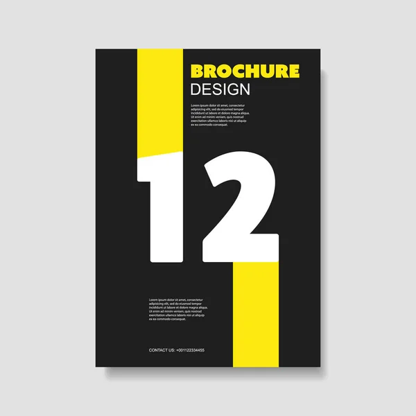 Modern Brochure Design Template — Stock Vector
