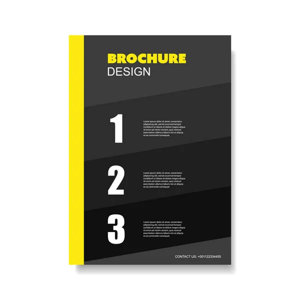 Modern Brochure Design Template — Stock Vector