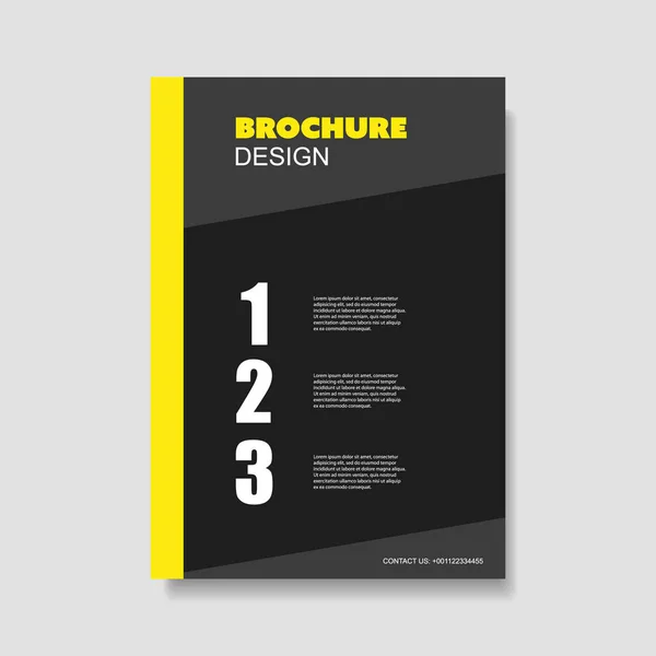 Modèle de conception de brochure moderne — Image vectorielle
