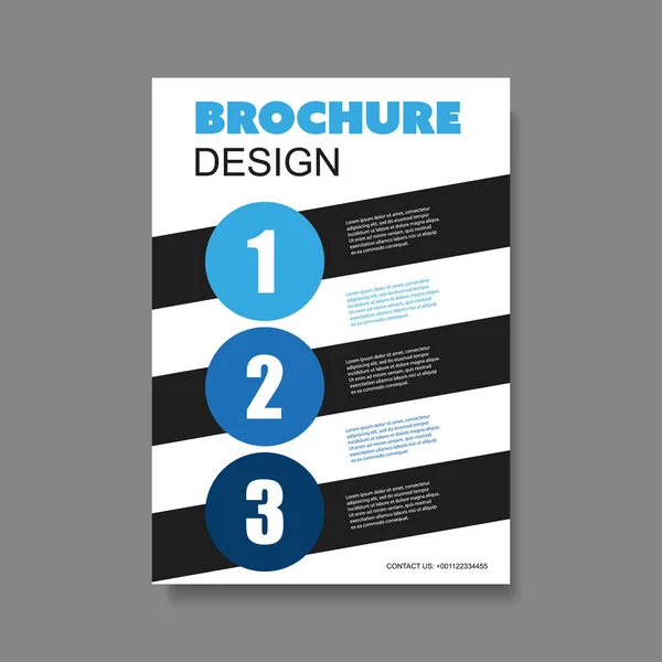 Modern Brochure Design Template — Stock Vector