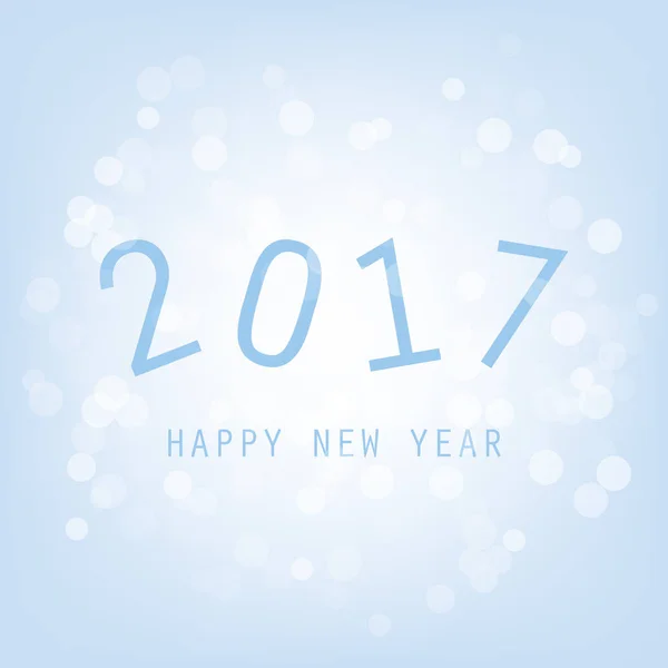 Die besten Wünsche - Blaue abstrakte moderne Glückwunschkarte für das neue Jahr, Cover oder Hintergrund, kreative Design-Vorlage - 2017 — Stockvektor